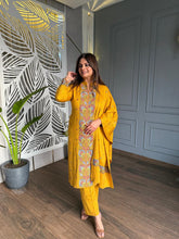 WOOLLEN EMBROIDED SHAWL SUIT